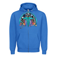 True Royal nurse rainbow Zipper Hoodie - NancyCooperArtShop