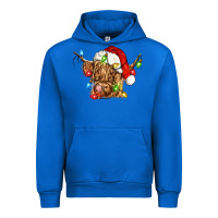 Cobalt christmas heifer cow Urban Hoodie - CowGirlArtShop
