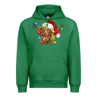 Emerald christmas heifer cow Urban Hoodie - CowGirlArtShop