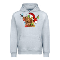 Heather Grey christmas heifer cow Urban Hoodie - CowGirlArtShop
