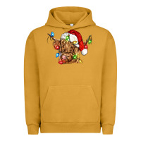 Pigment Peanut Butter christmas heifer cow Urban Hoodie - CowGirlArtShop