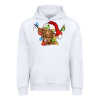 White christmas heifer cow Urban Hoodie - CowGirlArtShop