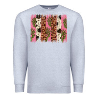 Heather Grey cactus leopard cowhide brush stroke Premium Sweatshirt - Artiststas