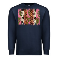 Navy cactus leopard cowhide brush stroke Premium Sweatshirt - Artiststas