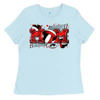 Baby Blue mom volleyball Ladies Tee - Zillion Design Studio