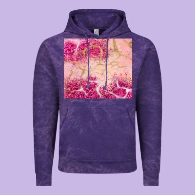 Pink Glitter Vintage Hoodie Designed By Jahusdesignshop