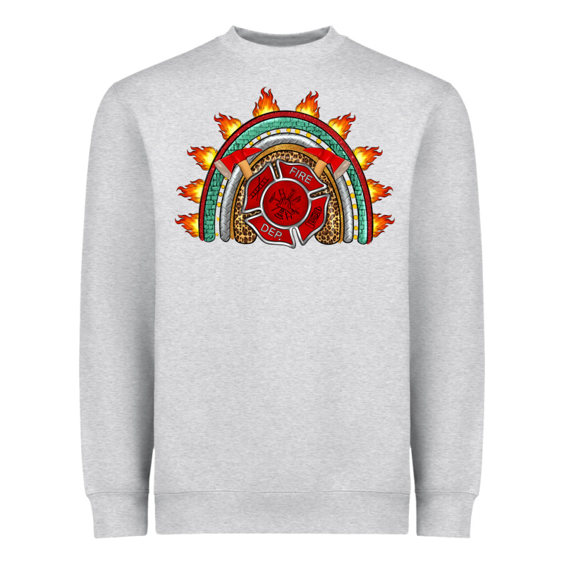 Firefighter Rainbow Heavyweight Sweatshirt by Artiststas | Teevron