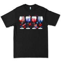 Black American wine glasses Premium Tee - Zillion Design Studio