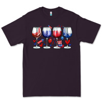 Plum American wine glasses Premium Tee - Zillion Design Studio