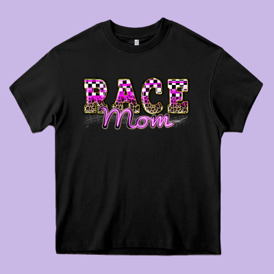 Race Mom Heavy Core Tee Designed By Zillion Design Studio