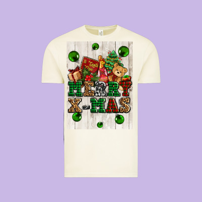 Merry Xmas Vintage Tee Designed By Adodesignshop