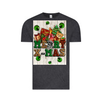 Vintage Black merry xmas Vintage Tee - AdoDesignShop