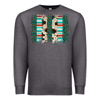 Charcoal Heather leopard cowhide brush stroke Premium Sweatshirt - Artiststas