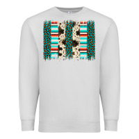 Dove Grey leopard cowhide brush stroke Premium Sweatshirt - Artiststas