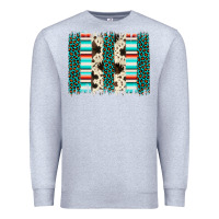 Heather Grey leopard cowhide brush stroke Premium Sweatshirt - Artiststas