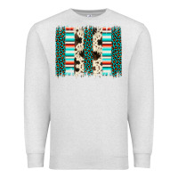 Oatmeal Heather leopard cowhide brush stroke Premium Sweatshirt - Artiststas