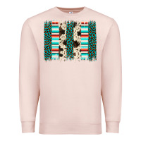 Pale Pink leopard cowhide brush stroke Premium Sweatshirt - Artiststas