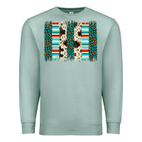 Seafoam leopard cowhide brush stroke Premium Sweatshirt - Artiststas