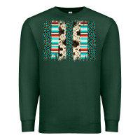 Sports Green leopard cowhide brush stroke Premium Sweatshirt - Artiststas