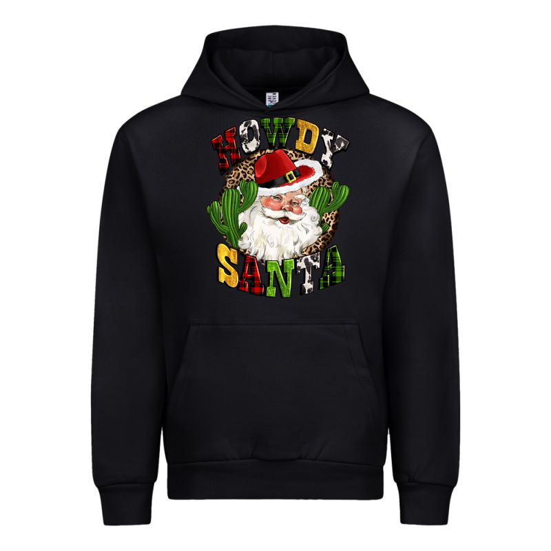 Howdy Santa Western Cactus Christmas Urban Hoodie by CowGirlArtShop | Teevron