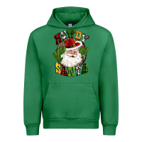 Emerald howdy santa western cactus christmas Urban Hoodie - CowGirlArtShop