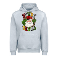 Heather Grey howdy santa western cactus christmas Urban Hoodie - CowGirlArtShop