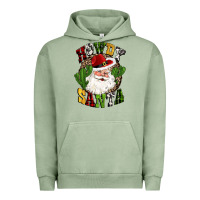 Pigment Oil Green howdy santa western cactus christmas Urban Hoodie - CowGirlArtShop