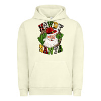 Pigment Pistachio howdy santa western cactus christmas Urban Hoodie - CowGirlArtShop