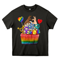 Asphalt pride rainbow cupcake Heavy Core Tee - texasbilliewilder