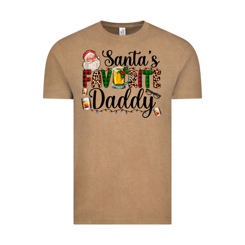 Santa's Favorite Daddy Vintage Tee by AdoDesignShop | Teevron