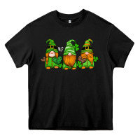 Black st patricks day gnomes with western hearts and shamrocks Heavy Core Tee - Artiststas