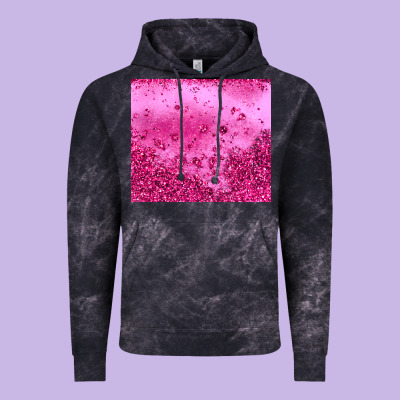 Pink Glitter Vintage Hoodie Designed By Jahusdesignshop