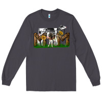 Smoke Western Holstein Cow And Baby Cow Mom Long Sleeve Tee - LillyAllenDesigns