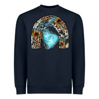 Navy sunflower gemstone rainbow Heavyweight Sweatshirt - JahusDesignShop