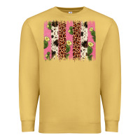 Antique Gold cactus leopard cowhide brush stroke Premium Sweatshirt - Artiststas