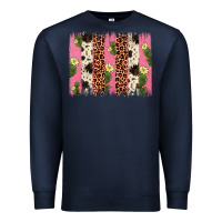 Navy cactus leopard cowhide brush stroke Premium Sweatshirt - Artiststas