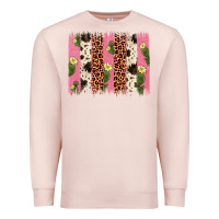 Pale Pink cactus leopard cowhide brush stroke Premium Sweatshirt - Artiststas