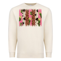 Sandshell cactus leopard cowhide brush stroke Premium Sweatshirt - Artiststas