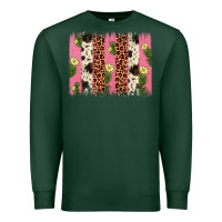 Sports Green cactus leopard cowhide brush stroke Premium Sweatshirt - Artiststas