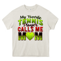 My Favorite Tennis Player Calls Me Mom Heavy Core Tee | Teevron