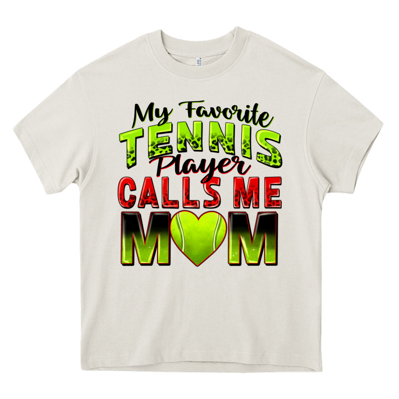 My Favorite Tennis Player Calls Me Mom Heavy Core Tee by Zillion Design Studio | Teevron