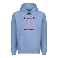 Colony Blue I am a Breast Cancer Survivor What is Your Superpower Premium Hoodie - Bettercallsaul