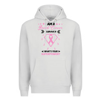 Dove Grey I am a Breast Cancer Survivor What is Your Superpower Premium Hoodie - Bettercallsaul