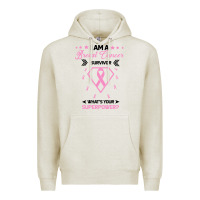 Oatmeal Heather I am a Breast Cancer Survivor What is Your Superpower Premium Hoodie - Bettercallsaul