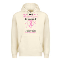 Sandshell I am a Breast Cancer Survivor What is Your Superpower Premium Hoodie - Bettercallsaul