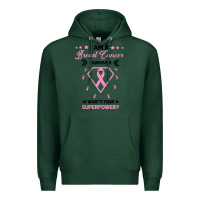 Sports Green I am a Breast Cancer Survivor What is Your Superpower Premium Hoodie - Bettercallsaul