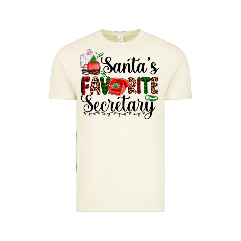 Santa's Favorite Secretary Vintage Tee by AdoDesignShop | Teevron