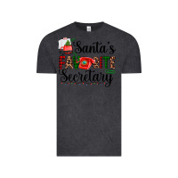 Vintage Black santa's favorite secretary Vintage Tee - AdoDesignShop