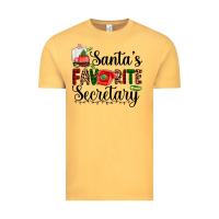 Vintage Mustard santa's favorite secretary Vintage Tee - AdoDesignShop