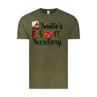 Vintage Olive santa's favorite secretary Vintage Tee - AdoDesignShop